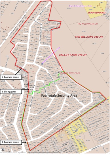 Faeriedale Security Village Area Map